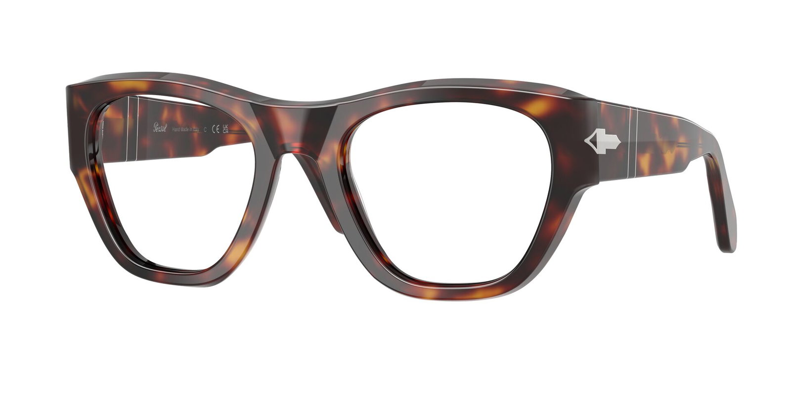 Das Bild zeigt die Persol Fassung PO0054V 24 leicht seitlich., Zubehor, Brillen, Sonnenbrille